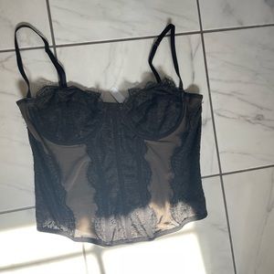 trendy black urban outfitters corset